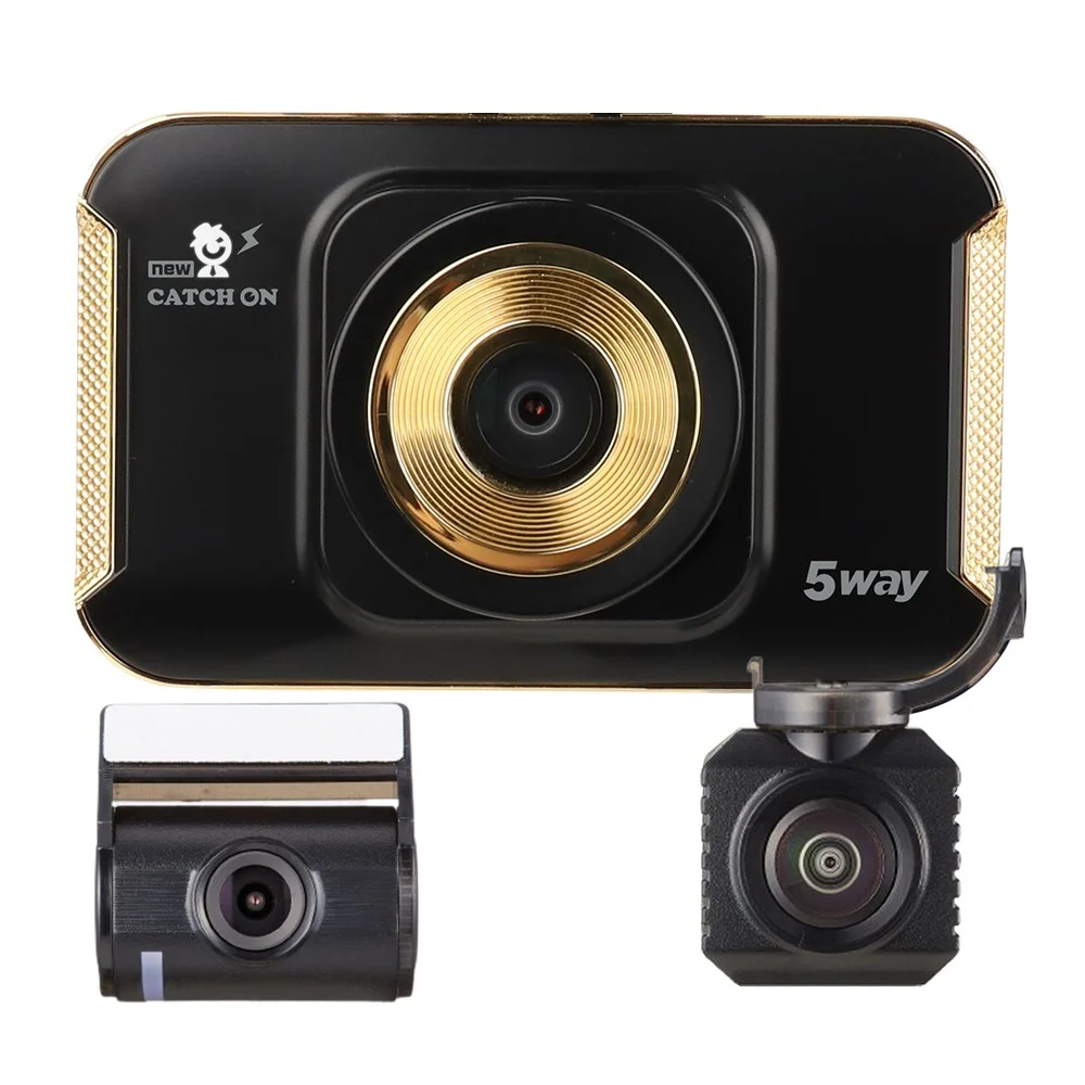 무료장착 뉴캐치온 5way 블랙박스 3채널 무료장착+동글이+128GB