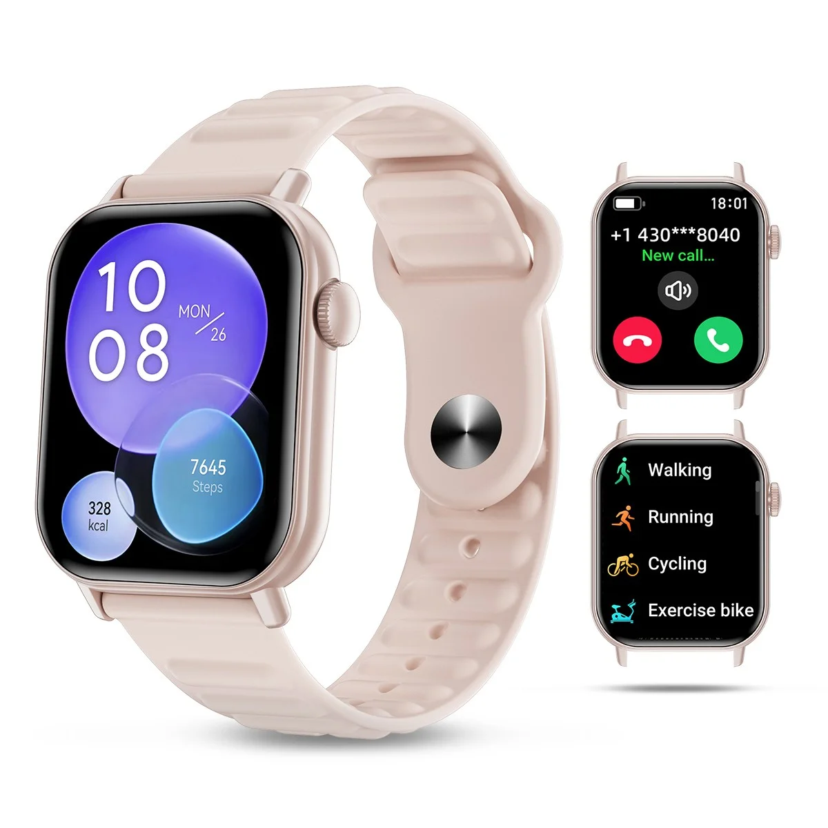 통화 기능이 있는 블루투스 스마트워치, 1.83인치 HD 디스플레이, 한