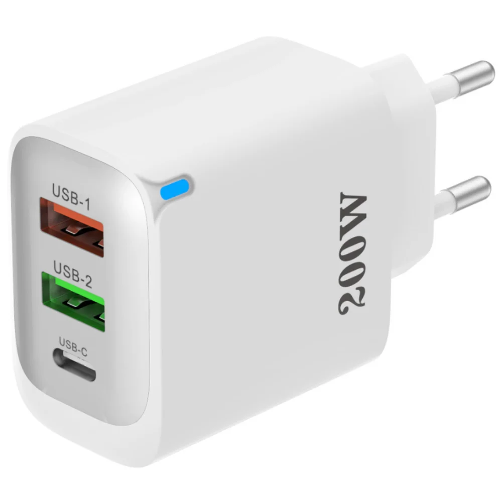 200W 초고속 충전기 3포트 2USB+1PD type-c